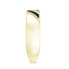 Certified Diamond Enamel Wedding Band Natural - ( HI-SI ) - Rosec Jewels