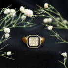 Vintage Style Diamond Engagement Ring for Men Natural - ( HI-SI ) - Rosec Jewels