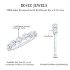 Rosec Jewels-Real Diamond Half Eternity Infinity Ring