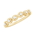 Rosec Jewels-Real Diamond Half Eternity Infinity Ring
