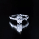 1 Carat Moissanite Oblong Engagement Ring for Women D-VS1 - Rosec Jewels