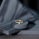 Rosec Jewels-Round Cut Moissanite Designer Engagement Ring With Certificate
