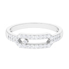 Contemporary Natural Diamond Ring for Women Natural - ( HI-SI ) - Rosec Jewels