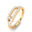 Contemporary Natural Diamond Ring for Women Natural - ( HI-SI ) - Rosec Jewels