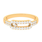 Contemporary Natural Diamond Ring for Women Natural - ( HI-SI ) - Rosec Jewels