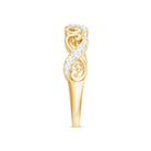 Certified Diamond Infinity Band Ring Natural - ( HI-SI ) - Rosec Jewels