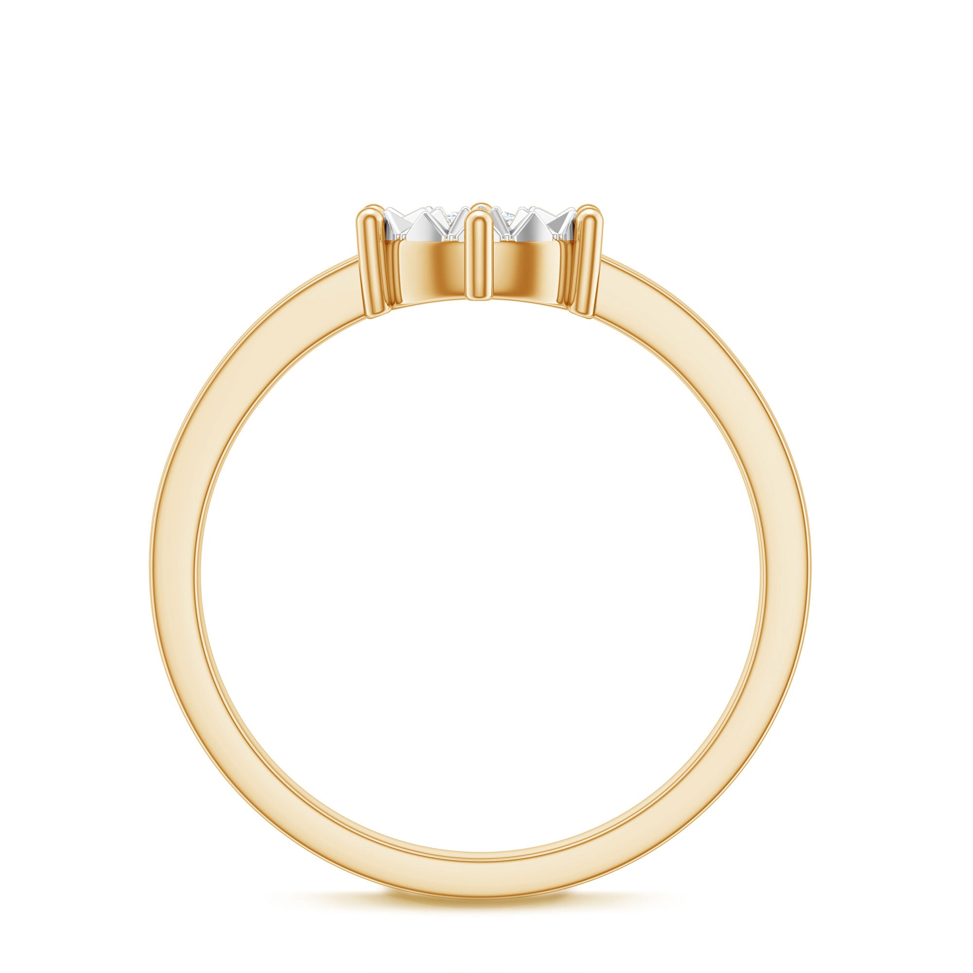 Rosec Jewels-Natural Diamond Promise Ring in Illusion Setting