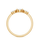 Nature Inspired Diamond Leaf Promise Ring for Women Natural - ( HI-SI ) - Rosec Jewels