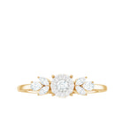Nature Inspired Diamond Leaf Promise Ring for Women Natural - ( HI-SI ) - Rosec Jewels