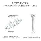 Certified Natural Diamond Cuff Ring for Women Natural - ( HI-SI ) - Rosec Jewels