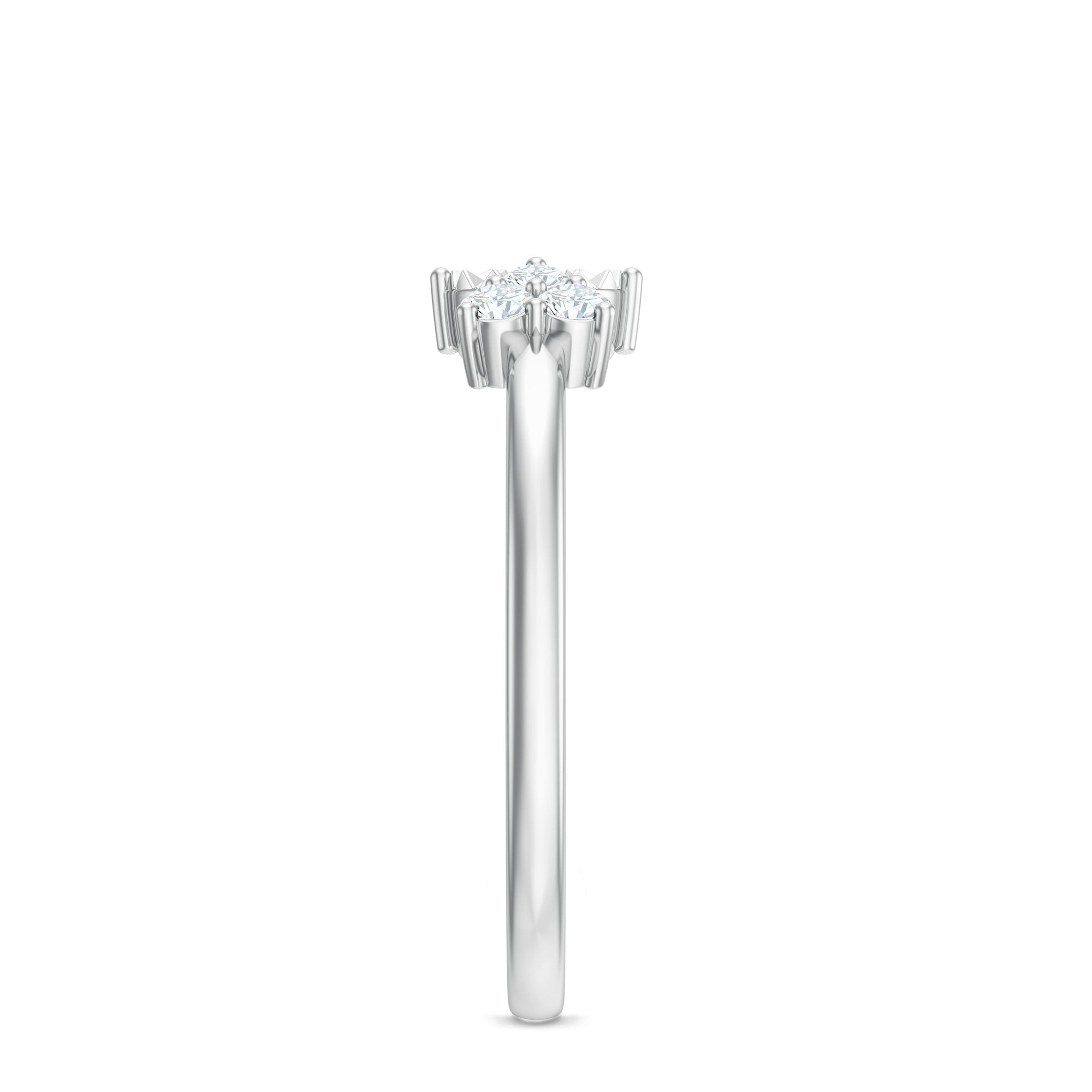 Certified Natural Diamond Cuff Ring for Women Natural - ( HI-SI ) - Rosec Jewels