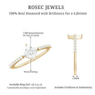 Rosec Jewels-Genuine Diamond Promise Ring in Illusion Setting