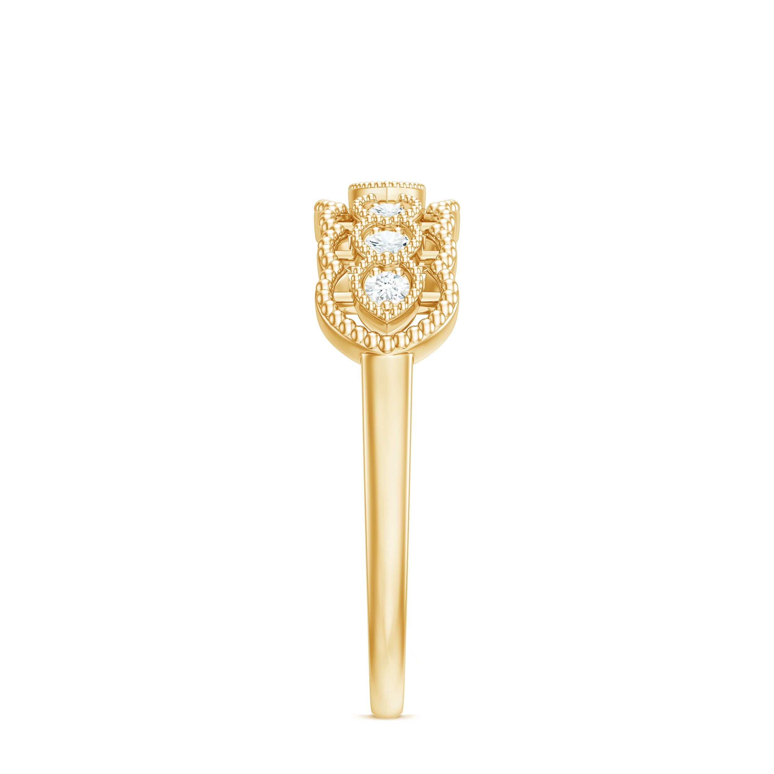 Rosec Jewels-Vintage Inspired Natural Diamond Anniversary Ring