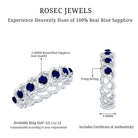 Rosec Jewels-Natural Blue Sapphire Infinity Band For Anniversary
