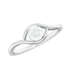 Certified Real Diamond Minimal Promise Ring for Women Natural - ( HI-SI ) - Rosec Jewels