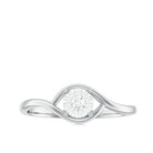 Certified Real Diamond Minimal Promise Ring for Women Natural - ( HI-SI ) - Rosec Jewels
