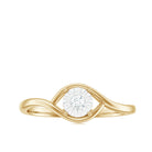 Certified Real Diamond Minimal Promise Ring for Women Natural - ( HI-SI ) - Rosec Jewels
