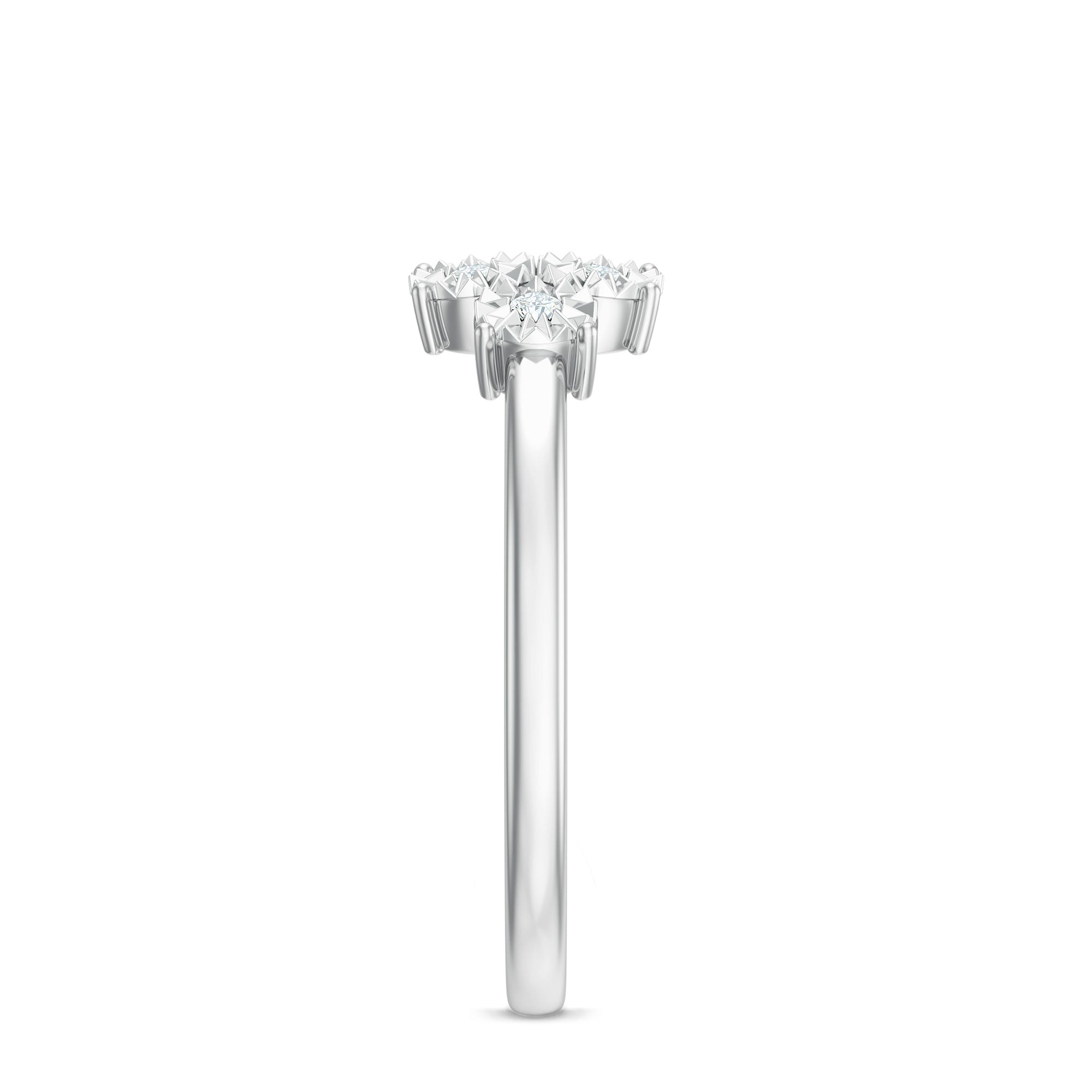 Rosec Jewels-Natural Diamond Cluster Promise Ring for Women