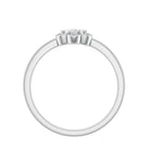 Rosec Jewels-Miracle Plate Real Diamond Flower Promise Ring