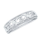Rosec Jewels-Vintage Looking Diamond Band Ring for Women