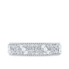 Rosec Jewels-Vintage Looking Diamond Band Ring for Women