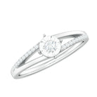 Rosec Jewels-Natural Diamond Engagement Ring with Split Shank