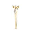 Rosec Jewels-Natural Diamond Engagement Ring with Split Shank
