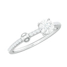 Certified Real Diamond Promise Ring for Valentines Natural - ( HI-SI ) - Rosec Jewels
