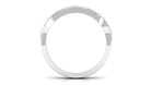 Vintage Inspired Real Diamond Wedding Band Natural - ( HI-SI ) - Rosec Jewels