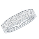 Certified Lab Grown Diamond Wedding Band For Women Lab - ( EF-VS ) - Rosec Jewels