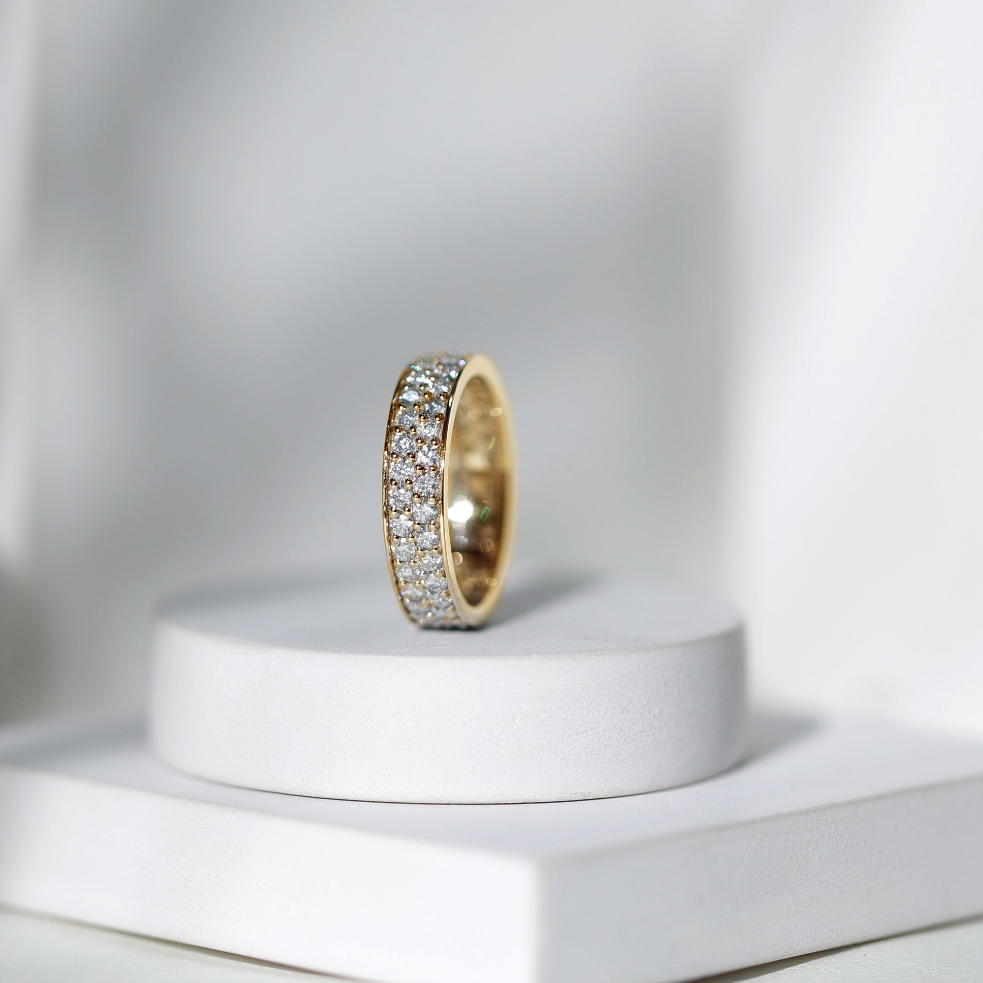 Certified Lab Grown Diamond Wedding Band For Women Lab - ( EF-VS ) - Rosec Jewels