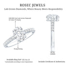 Certified 6X8 MM Lab Grown Diamond Oval Engagement Ring Lab - ( EF-VS ) - Rosec Jewels