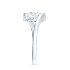 Certified 6 MM Lab Grown Diamond Tension Setting Engagement Ring Lab - ( EF-VS ) - Rosec Jewels