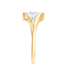 Certified 6 MM Lab Grown Diamond Tension Setting Engagement Ring Lab - ( EF-VS ) - Rosec Jewels