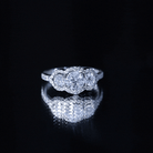 Certified Lab Grown Diamond 3 Stone Engagement Ring Lab - ( EF-VS ) - Rosec Jewels