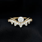 Certified Lab Grown Diamond Designer Engagement Ring Lab - ( EF-VS ) - Rosec Jewels