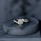 Certified 0.4 Carat Lab Grown Diamond Bypass Engagement Ring Lab - ( EF-VS ) - Rosec Jewels