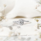 Certified 0.4 Carat Lab Grown Diamond Bypass Engagement Ring Lab - ( EF-VS ) - Rosec Jewels