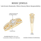 Certified Lab Grown Diamond Vintage Style Engagement Ring Lab - ( EF-VS ) - Rosec Jewels