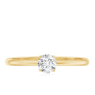 Lab Grown Diamond Solitaire Promise Ring For Women Lab - ( EF-VS ) - Rosec Jewels