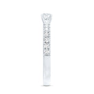 Certified Lab Grown Diamond Engagement Ring with Side Stones Lab - ( EF-VS ) - Rosec Jewels