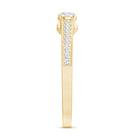 Certified Lab Grown Diamond Minimalistic Engagement Ring Lab - ( EF-VS ) - Rosec Jewels