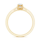 Certified Lab Grown Diamond Minimalistic Engagement Ring Lab - ( EF-VS ) - Rosec Jewels