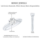 Rosec Jewels-Certified Lab Grown Diamond 5 MM Round Solitaire Promise Ring