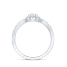 Certified Lab Grown Diamond Minimalist Engagement Ring Lab - ( EF-VS ) - Rosec Jewels