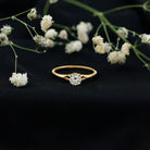 Rosec Jewels-Lab Grown Diamond 5 MM Solitaire Promise Ring With Split Shank