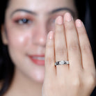 Lab Grown Diamond 5 MM Solitaire Band Ring Lab - ( EF-VS ) - Rosec Jewels