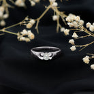 Lab Grown Diamond 5 MM Solitaire Band Ring Lab - ( EF-VS ) - Rosec Jewels