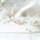 Certified 5 MM Lab Grown Diamond Solitaire Promise Ring Lab - ( EF-VS ) - Rosec Jewels
