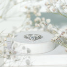 Certified Lab Grown Diamond 5 MM Heart Promise Ring Lab - ( EF-VS ) - Rosec Jewels